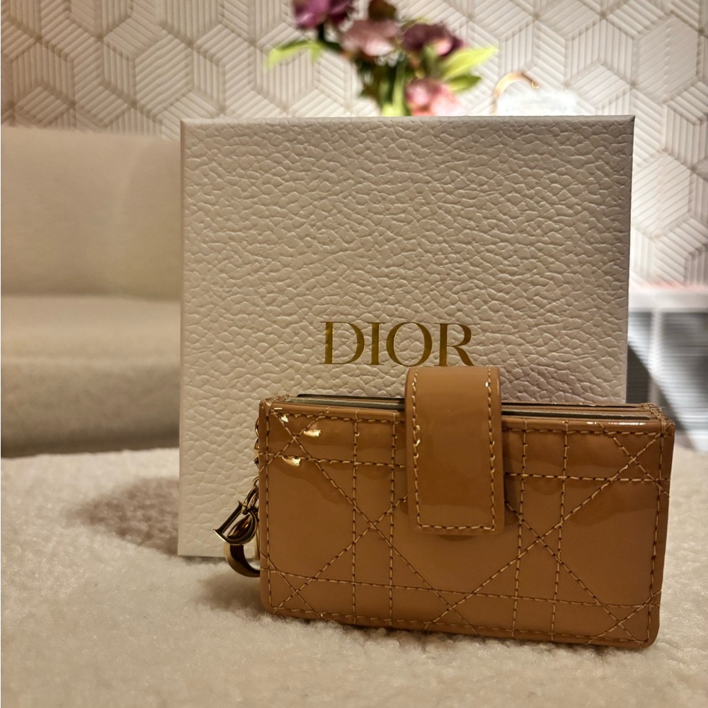 Dior Pink accordion Card Holder
